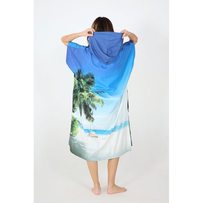 Hovedbilde AE Poncho - Micro Fleece Poncho Tahiti