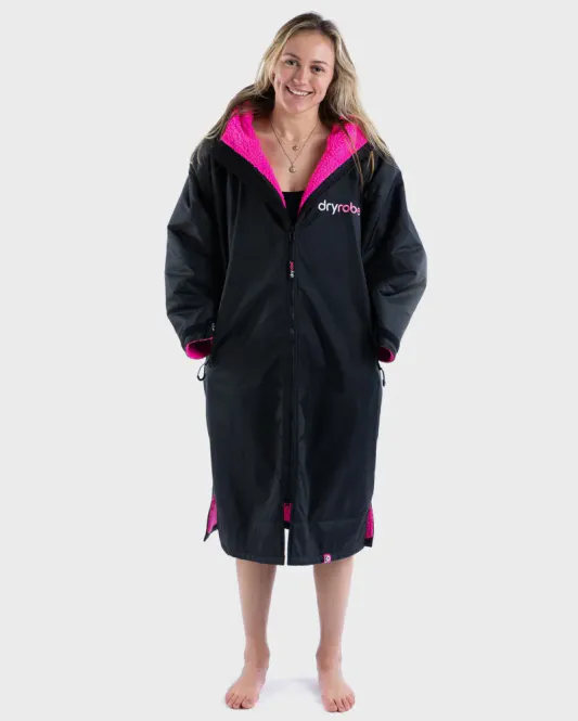 Hovedbilde Dryrobe Advance Long Sleeve - Black Pink - ...