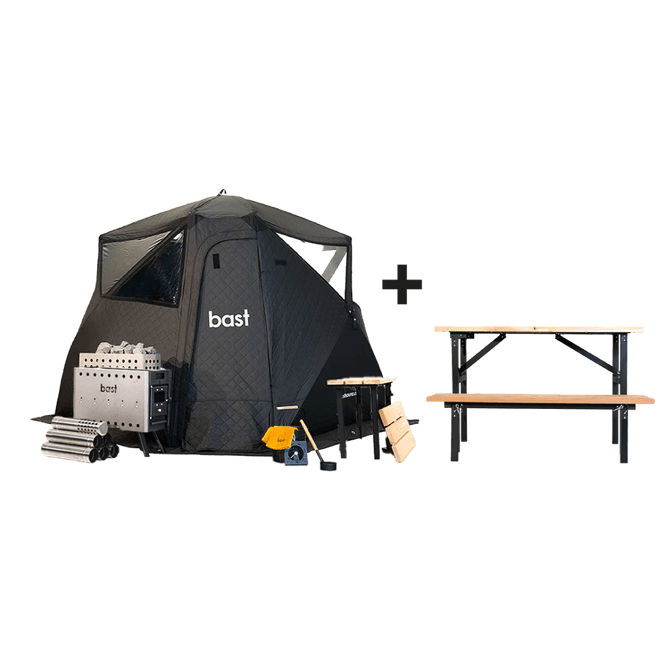 Hovedbilde Bjørk Premium - Badstu Telt med alt du behøver