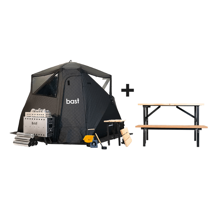 Bjørk Premium - Badstu Telt med alt du behøver